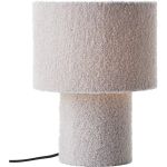 Brilliant Table Lamp Teddy Metal Textile Grey | 230mm - Suitable for 1x E27