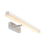 Nordlux Otis 60 Wall Light Aluminium Chrome 17W 1650lm 930 Warm White | IP44 - Best Colour Rendering - 3Step Dimmable
