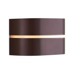 Nordlux Sibelis Wall Light Aluminium Brown | IP44 - Suitable for E27