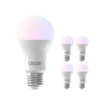 Multipack 5x Calex Smart Tuya Wifi E27 Pear 8.5W 806lm - 822-840 Tunable White | RGBW - Dimmable - Replaces 60W
