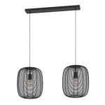 Eglo Pendant Rinroe Steel Black | Suitable for 2x E27
