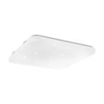 Eglo Wall and Ceiling Light Frania-S Steel White 14.6W 1600lm - 830 Warm White | IP20 