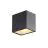 SLV Sitra Cube Wall Light Aluminium Grey 11W 1270lm - 840 Cool White | Outdoor - IP65