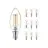 Multipack 10x Philips MASTER Value LED Candle E14 Filament Clear 3.4W 470lm - 927 Extra Warm White | Best Colour Rendering - Dimmable - Replaces 40W