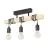 Eglo Ceiling Light Townshend Steel Wood Black Brown | IP20 - Suitable for 3x E27 