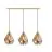 Eglo Pendant Carlton Steel Gold | IP20 - Suitable for 3x E27 