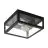 Eglo Wall and Ceiling Light Amezola Steel Black | IP44 - Suitable for 2x E27 