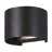 Eglo Wall Light Calpi 3 Aluminium Black 2.8W 420lm - 830 Warm White | IP54