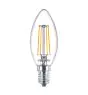 Philips Corepro LED Candle E14 Filament Clear 4.3W 470lm - 840 Cool White | Replaces 40W