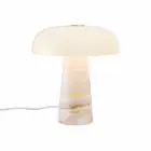 DFTP by Nordlux Table Lamp Glossy Marble and Glass Pink | 220mm - Suitable for 1x E14