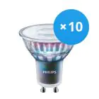 Multipack 10x Philips MASTER LED Spot ExpertColor GU10 PAR16 5.5W 375lm 25D - 930 Warm White | Best Colour Rendering - Dimmable - Replaces 50W