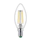 Philips Master Ultra Efficient LED E14 Candle Filament Clear 2.3W 485lm - 827 Extra Warm White | Replaces 40W