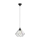 Eglo Pendant Tarbes Black | IP20 - Suitable for 1x E27 