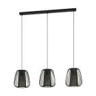 Eglo Pendant Curasao Steel Black | IP20 - Suitable for 3x E27 