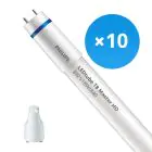 Multipack 10x Philips LED Tube T8 MASTER (EM/Mains) High Output 8W 1050lm - 840 Cool White | 60cm - Replaces 18W