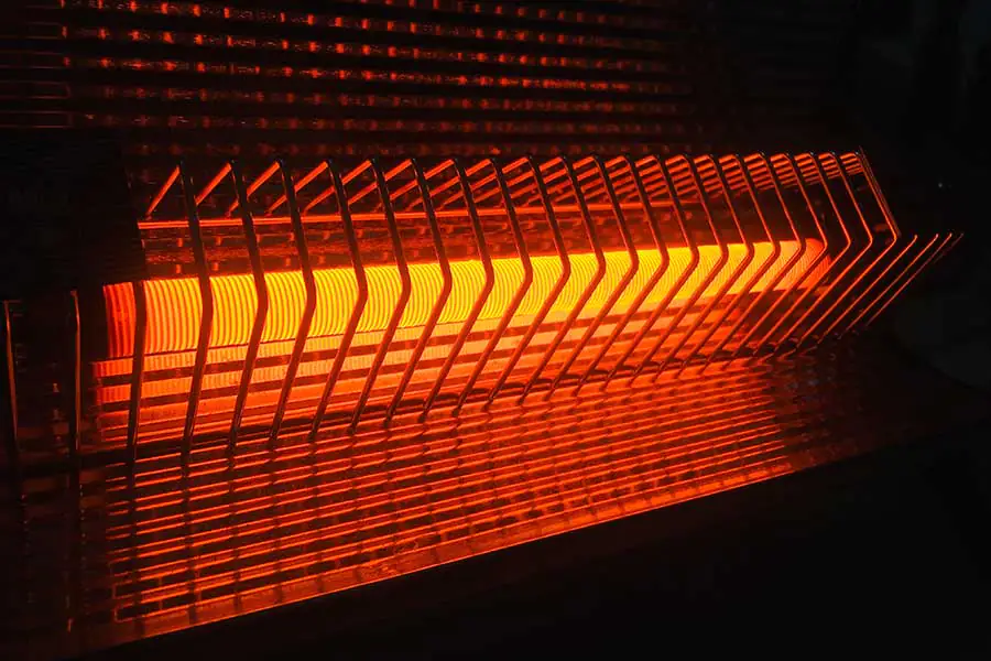 infrared heater closeup